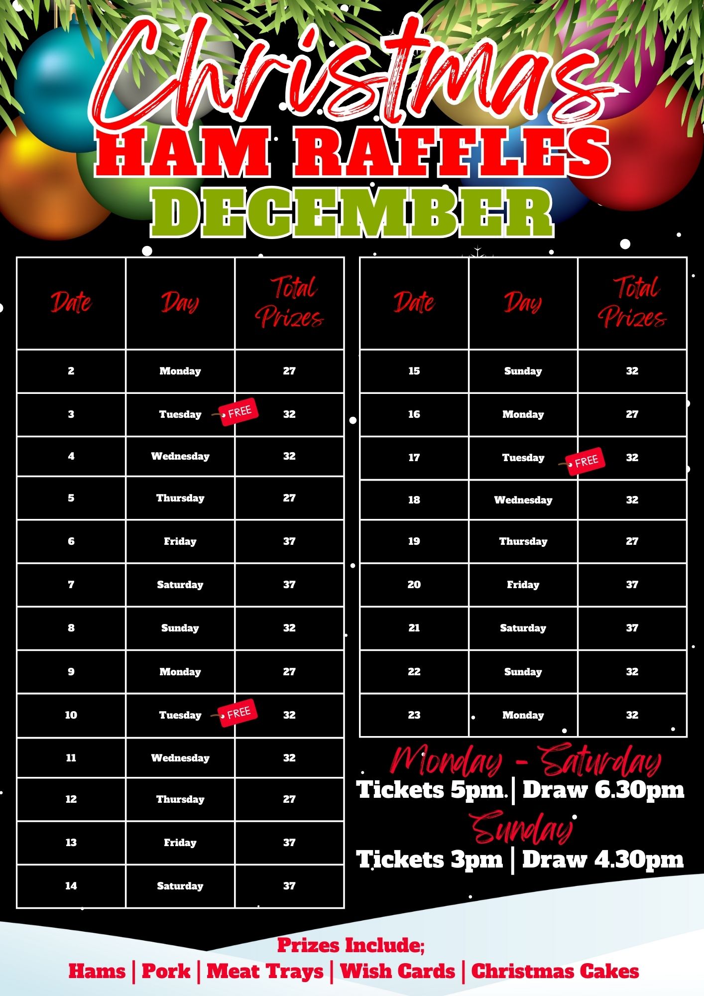 Ham Raffle Gif CHRISTMAS HAM RAFFLES - Windsor RSL